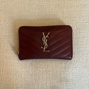 Saint Laurent red wallet